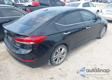 2017 Hyundai Elantra Limited z USA, uszkodzony, nr VIN 5NPD84LFXHH115592